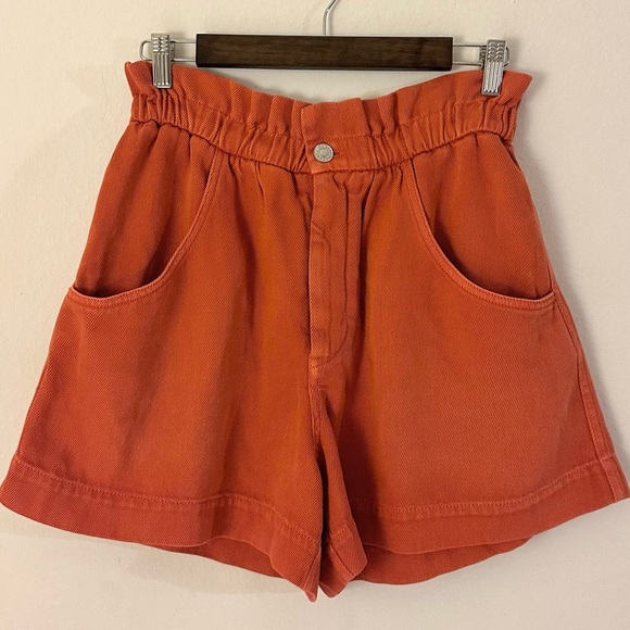 ISABEL MARANT ETOILE Titea Shorts - PAPAYA Size 40 - Picture 4 of 7